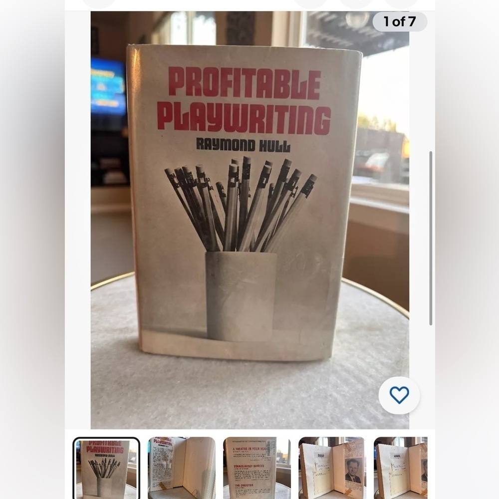 Profitable Playwriting Hardcover Book (Rare) Raymond Hull